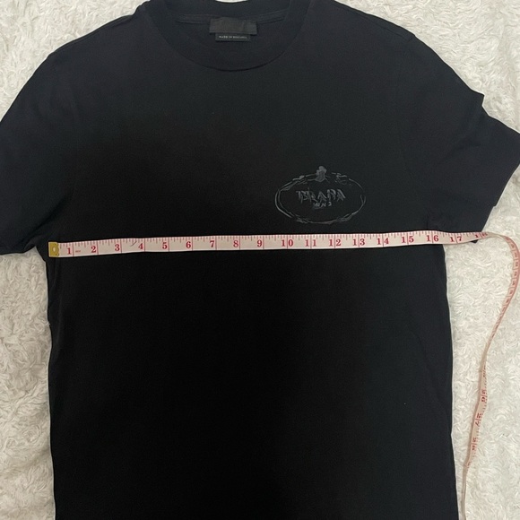 Prada Charcoal Men's Short Sleeve Tee - Picture 11 of 16